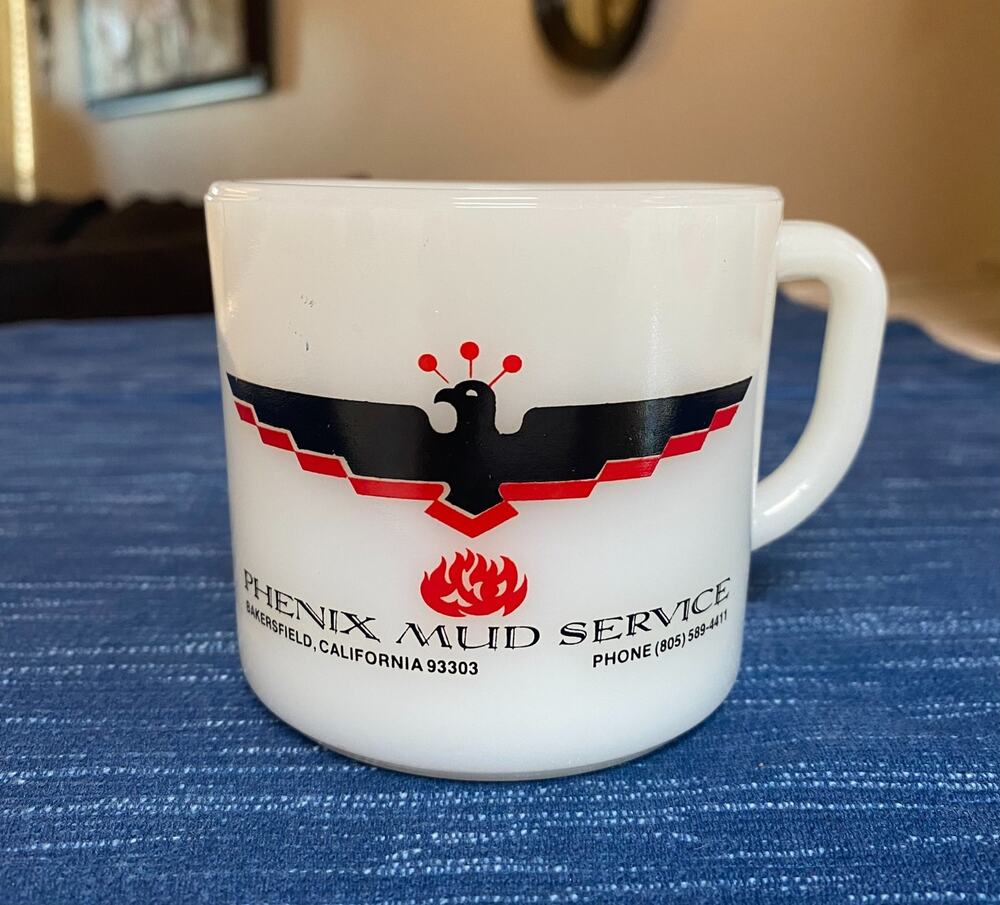 Vintage Coffee Mug Phenix Mud Service Oilfield Oil Bakersfield California